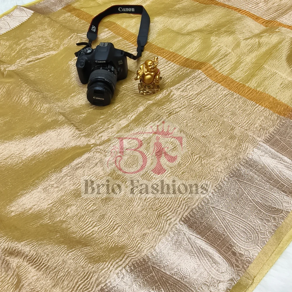BANARASI TISSUE CRUSH SILk SAREES