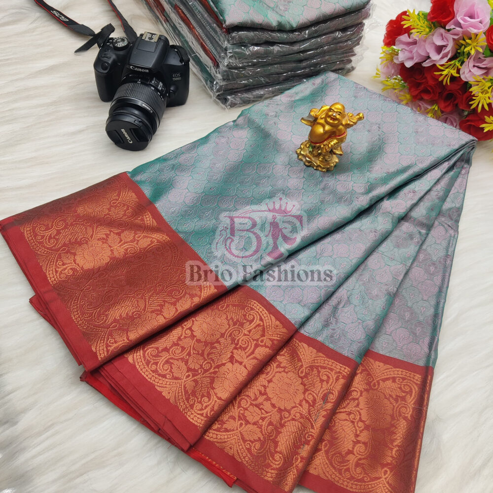 LATEST BANARASI TANCHOI FANCY SAREE WITH BLOUSE - Hurryep Technologies