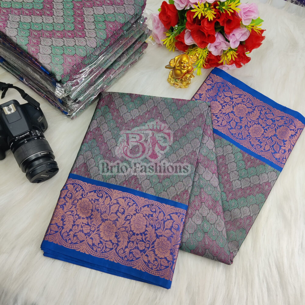 LATEST BANARASI TANCHOI FANCY SAREE WITH BLOUSE - Hurryep Technologies