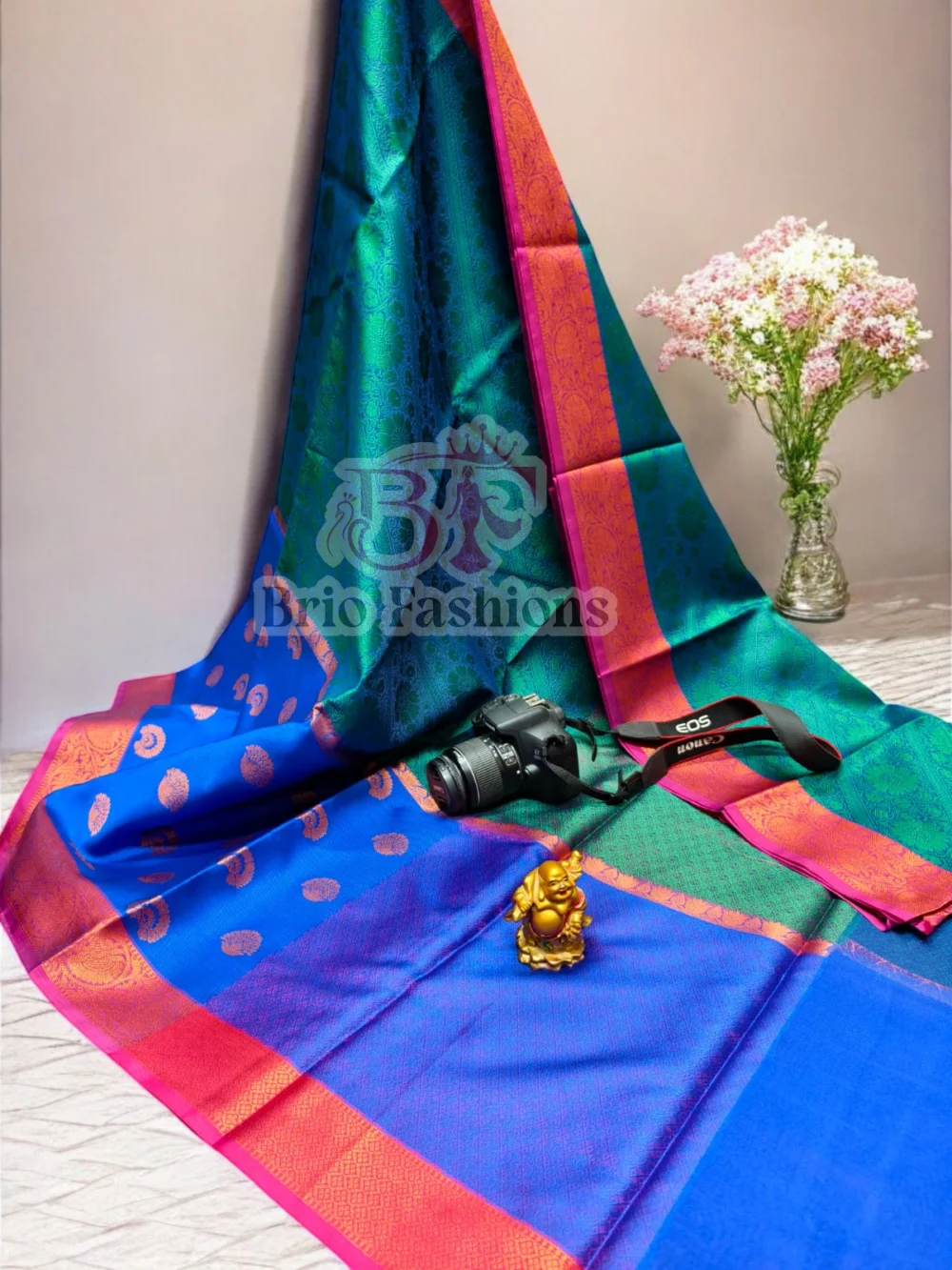 LATEST BANARASI TANCHOI FANCY SAREE WITH BLOUSE - Hurryep Technologies