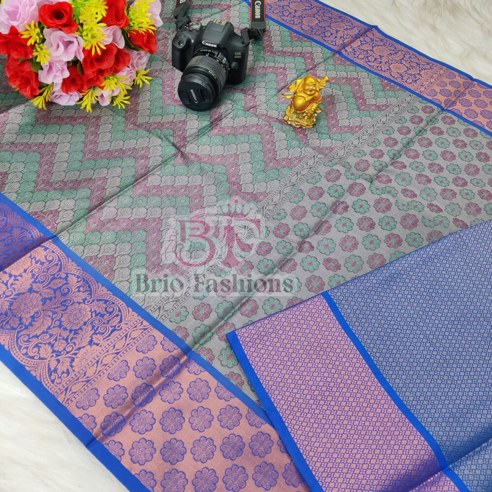 LATEST BANARASI TANCHOI FANCY SAREE WITH BLOUSE - Hurryep Technologies