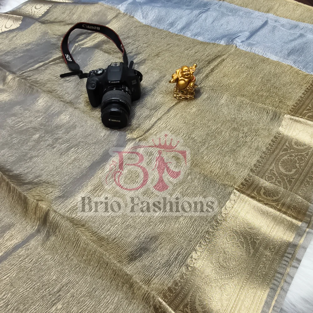 BANARASI TISSUE CRUSH SILk SAREES