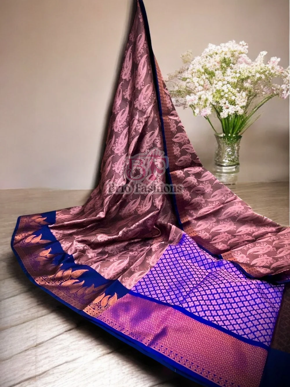 LATEST BANARASI TANCHOI FANCY SAREE WITH BLOUSE - Hurryep Technologies