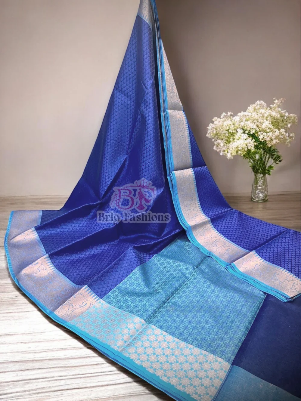 LATEST BANARASI TANCHOI FANCY SAREE WITH BLOUSE - Hurryep Technologies