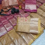 BANARASI TISSUE CRUSH SILk SAREES