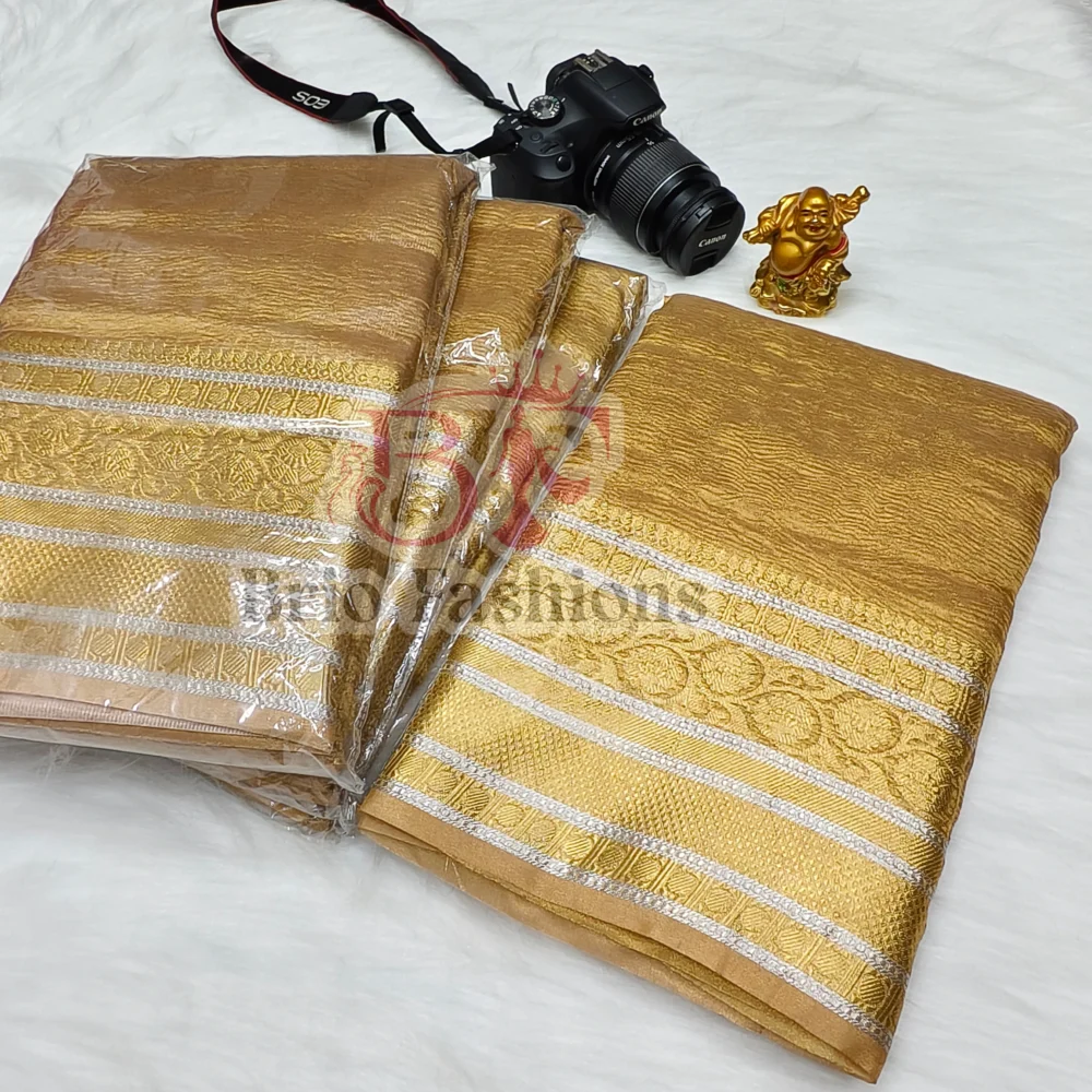 BANARASI TISSUE CRUSH SILk SAREES