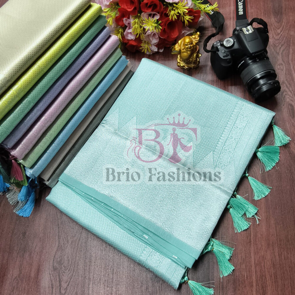 ROYAL FUSION SILVER KANCHI SILK