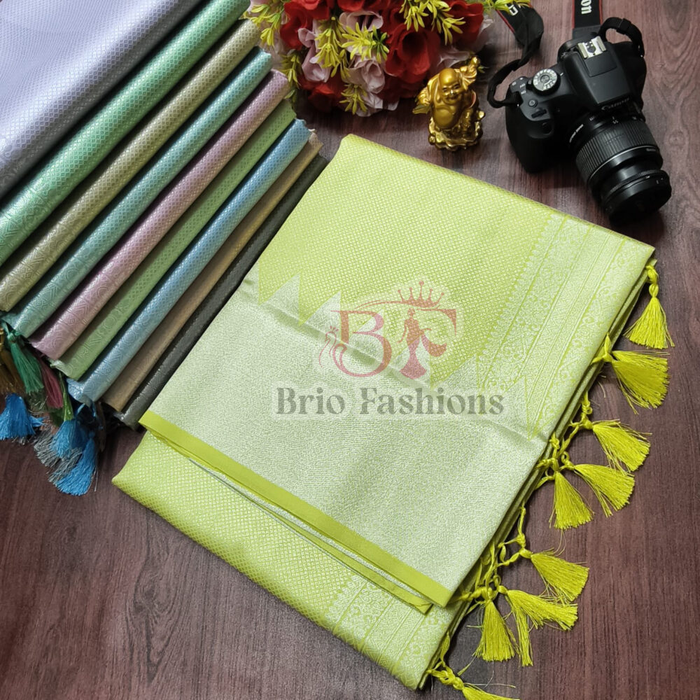 ROYAL FUSION SILVER KANCHI SILK