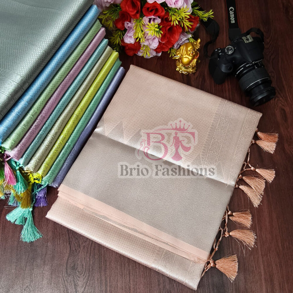 ROYAL FUSION SILVER KANCHI SILK