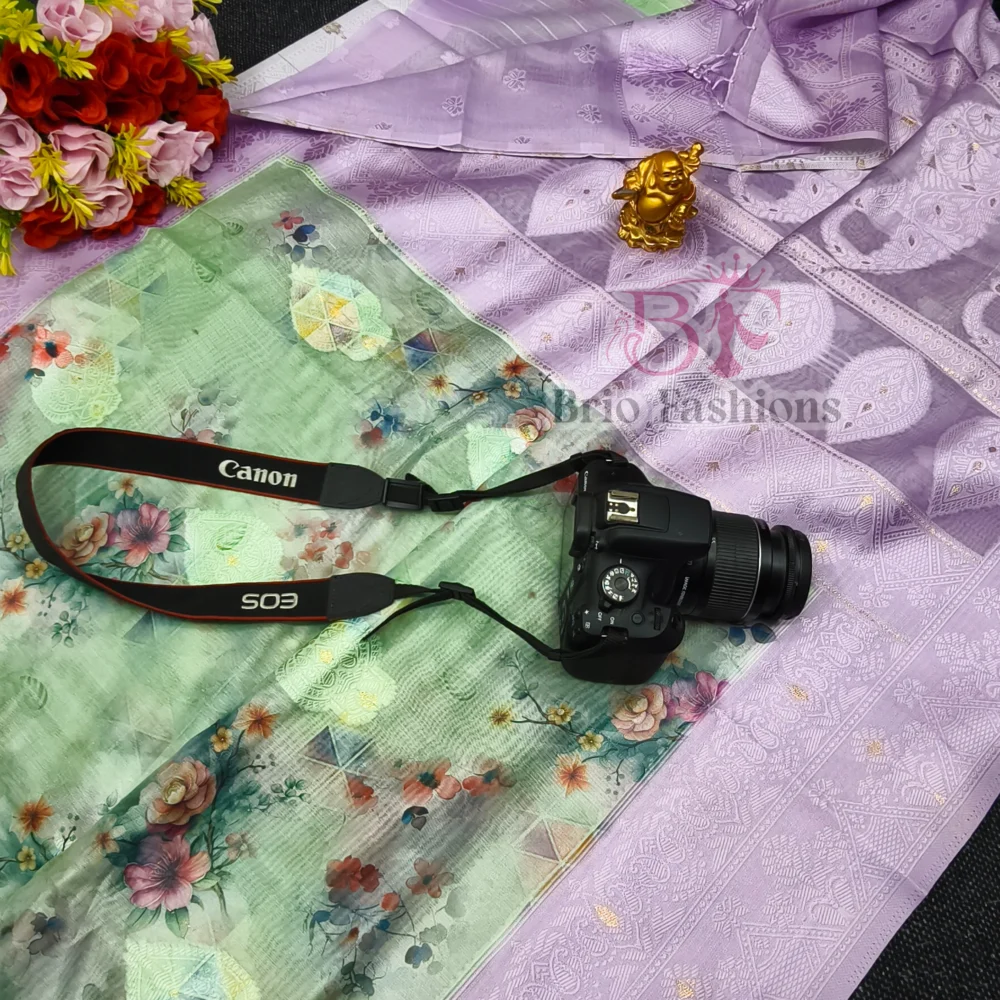 BOLLYWOOD BLOOM LINEN LAKHNAVI SAREE 08 - Hurryep Technologies