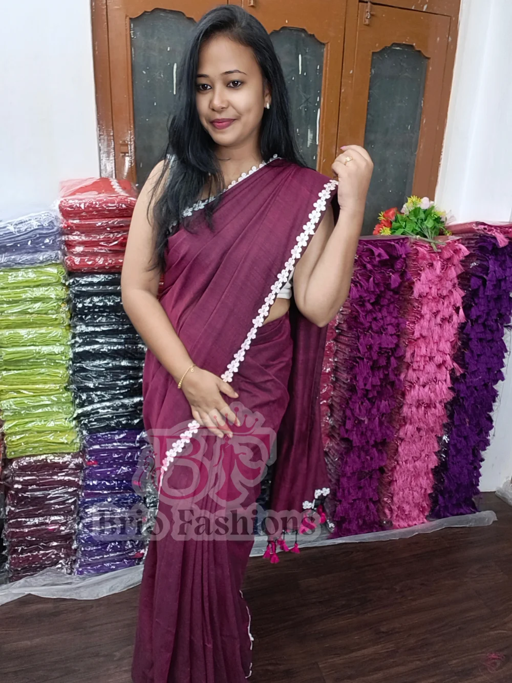 Plain Khadi Cotton Sarees 16 - Hurryep Technologies